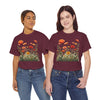 Wildflowers and Orange Roses, Graphic T-Shirts for Women, Floral Shirt, Womens Short Sleeve, Ladies Graphic Tees #5045TTS