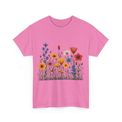 Wildflowers, Graphic T-Shirts for Women, Floral Shirt, Womens Short Sleeve, Ladies Graphic Tees #5116TTS