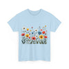 Wildflowers, Graphic T-Shirts for Women, Floral Shirt, Womens Short Sleeve, Ladies Graphic Tees #5114TTS