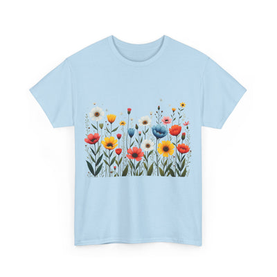 Wildflowers, Graphic T-Shirts for Women, Floral Shirt, Womens Short Sleeve, Ladies Graphic Tees #5114TTS