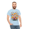 Wildflowers and Pink & Yellow Roses, Graphic T-Shirts for Women, Floral Shirt, Womens Short Sleeve, Ladies Graphic Tees #5140TTS