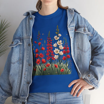 Wildflowers, Graphic T-Shirts for Women, Floral Shirt, Womens Short Sleeve, Ladies Graphic Tees #5122TTS