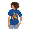 Wildflowers and Pink & Yellow Roses, Graphic T-Shirts for Women, Floral Shirt, Womens Short Sleeve, Ladies Graphic Tees #5138TTS