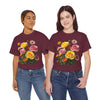 Wildflowers and Pink & Yellow Roses, Graphic T-Shirts for Women, Floral Shirt, Womens Short Sleeve, Ladies Graphic Tees #5148TTS