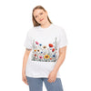 Wildflowers, Graphic T-Shirts for Women, Floral Shirt, Womens Short Sleeve, Ladies Graphic Tees #5109TTS