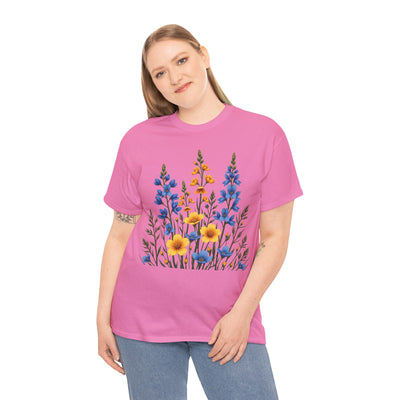 Wildflowers, Graphic T-Shirts for Women, Floral Shirt, Womens Short Sleeve, Ladies Graphic Tees #5121TTS