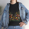 Wildflowers, Graphic T-Shirts for Women, Floral Shirt, Womens Short Sleeve, Ladies Graphic Tees #5104TTS