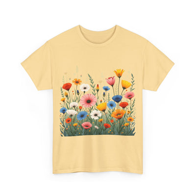 Wildflowers, Graphic T-Shirts for Women, Floral Shirt, Womens Short Sleeve, Ladies Graphic Tees #5108TTS