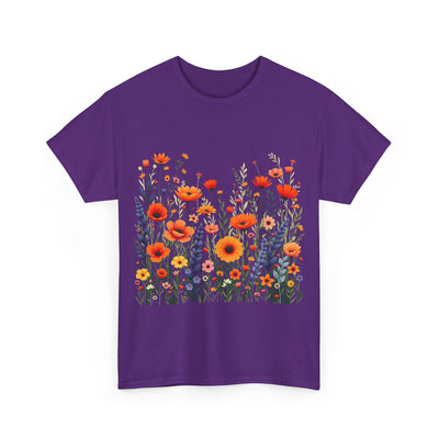 Wildflowers, Graphic T-Shirts for Women, Floral Shirt, Womens Short Sleeve, Ladies Graphic Tees #5105TTS