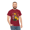 Wildflowers and Pink & Yellow Roses, Graphic T-Shirts for Women, Floral Shirt, Womens Short Sleeve, Ladies Graphic Tees #5138TTS
