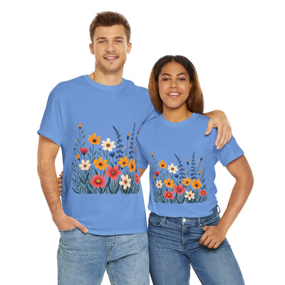 Wildflowers, Graphic T-Shirts for Women, Floral Shirt, Womens Short Sleeve, Ladies Graphic Tees #5111TTS