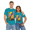 Wildflowers and Pink & Yellow Roses, Graphic T-Shirts for Women, Floral Shirt, Womens Short Sleeve, Ladies Graphic Tees #5148TTS