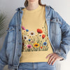 Wildflowers, Graphic T-Shirts for Women, Floral Shirt, Womens Short Sleeve, Ladies Graphic Tees #5109TTS