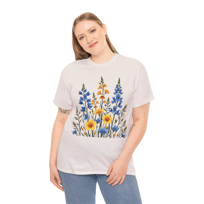 Wildflowers, Graphic T-Shirts for Women, Floral Shirt, Womens Short Sleeve, Ladies Graphic Tees #5121TTS