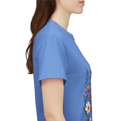 Wildflowers, Graphic T-Shirts for Women, Floral Shirt, Womens Short Sleeve, Ladies Graphic Tees #5110TTS
