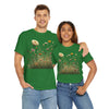 Wildflowers and White Roses, Graphic T-Shirts for Women, Floral Shirt, Womens Short Sleeve, Ladies Graphic Tees #5041TTS