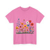 Wildflowers, Graphic T-Shirts for Women, Floral Shirt, Womens Short Sleeve, Ladies Graphic Tees #5115TTS