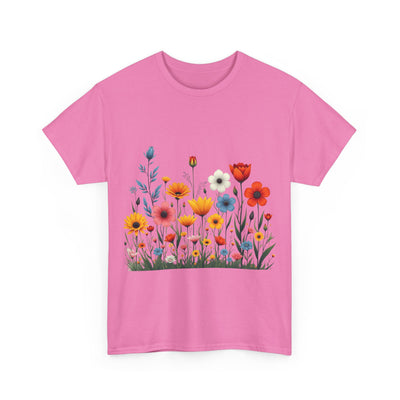 Wildflowers, Graphic T-Shirts for Women, Floral Shirt, Womens Short Sleeve, Ladies Graphic Tees #5115TTS