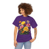 Wildflowers and Pink & Yellow Roses, Graphic T-Shirts for Women, Floral Shirt, Womens Short Sleeve, Ladies Graphic Tees #5148TTS