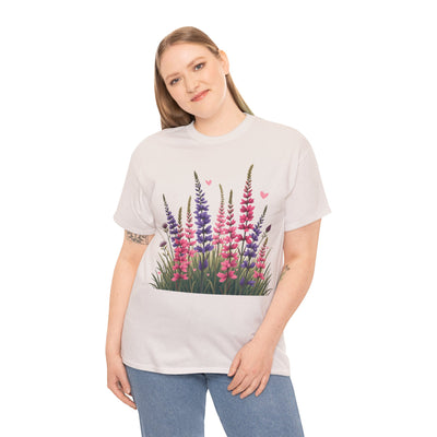 Wildflowers, Graphic T-Shirts for Women, Floral Shirt, Womens Short Sleeve, Ladies Graphic Tees #5119TTS