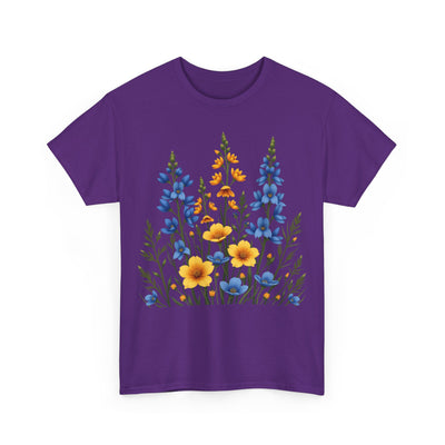 Wildflowers, Graphic T-Shirts for Women, Floral Shirt, Womens Short Sleeve, Ladies Graphic Tees #5121TTS