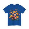 Wildflowers and Pink & Yellow Roses, Graphic T-Shirts for Women, Floral Shirt, Womens Short Sleeve, Ladies Graphic Tees #5140TTS
