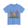Wildflowers, Graphic T-Shirts for Women, Floral Shirt, Womens Short Sleeve, Ladies Graphic Tees #5117TTS