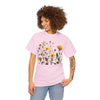 Wildflowers and a Yellow Rose, Graphic T-Shirts for Women, Floral Shirt, Womens Short Sleeve, Ladies Graphic Tees #5009TTS