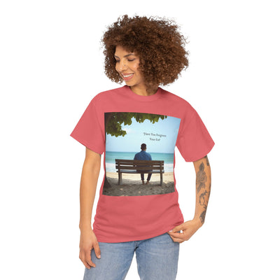 Have You Forgiven Your Ex?Man on Bench Looking at Waves, Forgiving T-Shirt, Forgiveness, Relationship Healing Top #5005STS