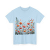 Wildflowers, Graphic T-Shirts for Women, Floral Shirt, Womens Short Sleeve, Ladies Graphic Tees #5102TTS