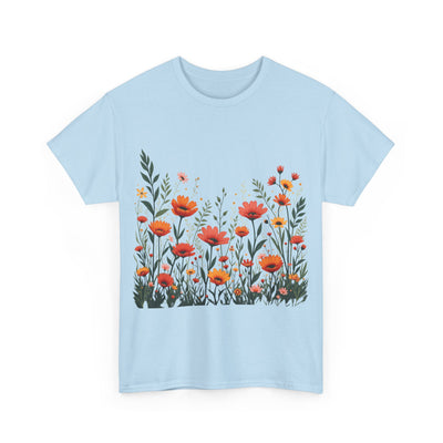 Wildflowers, Graphic T-Shirts for Women, Floral Shirt, Womens Short Sleeve, Ladies Graphic Tees #5102TTS