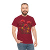 Wildflowers and Red Roses, Graphic T-Shirts for Women, Floral Shirt, Womens Short Sleeve, Ladies Graphic Tees #5034TTS