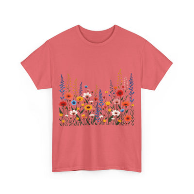 Wildflowers, Graphic T-Shirts for Women, Floral Shirt, Womens Short Sleeve, Ladies Graphic Tees #5107TTS