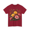 Wildflowers and Pink & Yellow Roses, Graphic T-Shirts for Women, Floral Shirt, Womens Short Sleeve, Ladies Graphic Tees #5149TTS