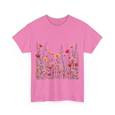Wildflowers, Graphic T-Shirts for Women, Floral Shirt, Womens Short Sleeve, Ladies Graphic Tees #5103TTS