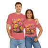 Wildflowers and Pink & Yellow Roses, Graphic T-Shirts for Women, Floral Shirt, Womens Short Sleeve, Ladies Graphic Tees #5142TTS