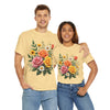 Wildflowers and Pink & Yellow Roses, Graphic T-Shirts for Women, Floral Shirt, Womens Short Sleeve, Ladies Graphic Tees #5144TTS