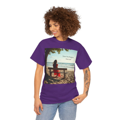 Have You Forgiven Your Ex?Woman on Bench Looking at Waves, Forgiving T-Shirt, Forgiveness, Relationship Healing Top #5002STS