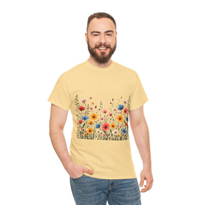 Wildflowers, Graphic T-Shirts for Women, Floral Shirt, Womens Short Sleeve, Ladies Graphic Tees #5106TTS