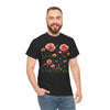 Wildflowers and Pink Roses, Graphic T-Shirts for Women, Floral Shirt, Womens Short Sleeve, Ladies Graphic Tees #5015TTS