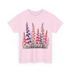 Wildflowers, Graphic T-Shirts for Women, Floral Shirt, Womens Short Sleeve, Ladies Graphic Tees #5118TTS