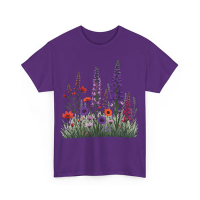 Wildflowers, Graphic T-Shirts for Women, Floral Shirt, Womens Short Sleeve, Ladies Graphic Tees #5125TTS