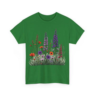 Wildflowers, Graphic T-Shirts for Women, Floral Shirt, Womens Short Sleeve, Ladies Graphic Tees #5125TTS