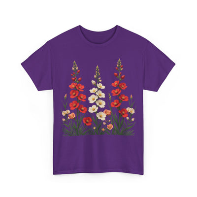 Wildflowers, Graphic T-Shirts for Women, Floral Shirt, Womens Short Sleeve, Ladies Graphic Tees #5123TTS