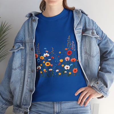 Wildflowers, Graphic T-Shirts for Women, Floral Shirt, Womens Short Sleeve, Ladies Graphic Tees #5107TTS