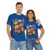 Wildflowers and Pink & Yellow Roses, Graphic T-Shirts for Women, Floral Shirt, Womens Short Sleeve, Ladies Graphic Tees #5142TTS