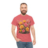 Wildflowers and Pink & Yellow Roses, Graphic T-Shirts for Women, Floral Shirt, Womens Short Sleeve, Ladies Graphic Tees #5142TTS