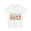 Wildflowers, Graphic T-Shirts for Women, Floral Shirt, Womens Short Sleeve, Ladies Graphic Tees #5113TTS