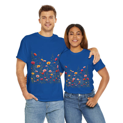 Wildflowers, Graphic T-Shirts for Women, Floral Shirt, Womens Short Sleeve, Ladies Graphic Tees #5103TTS