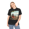 Have You Forgiven Your Ex?  Woman on Bench Looking at Waves, Forgiving T-Shirt, Forgiveness, Relationship Healing Top #5002STS